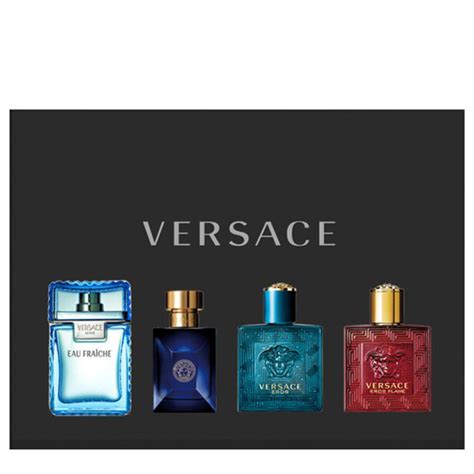 versace miniaturen duftset herren packung mit 4 x 5 ml|VERSACE Man Eau de Toilette Miniatur Geschenkpackung.